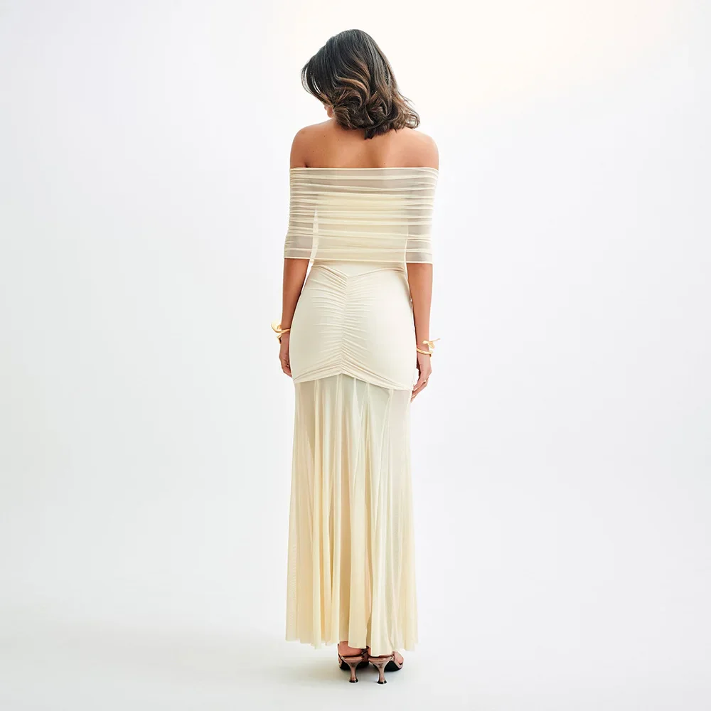 OFF SHOULDER Backless MAXI Dress - Image 2
