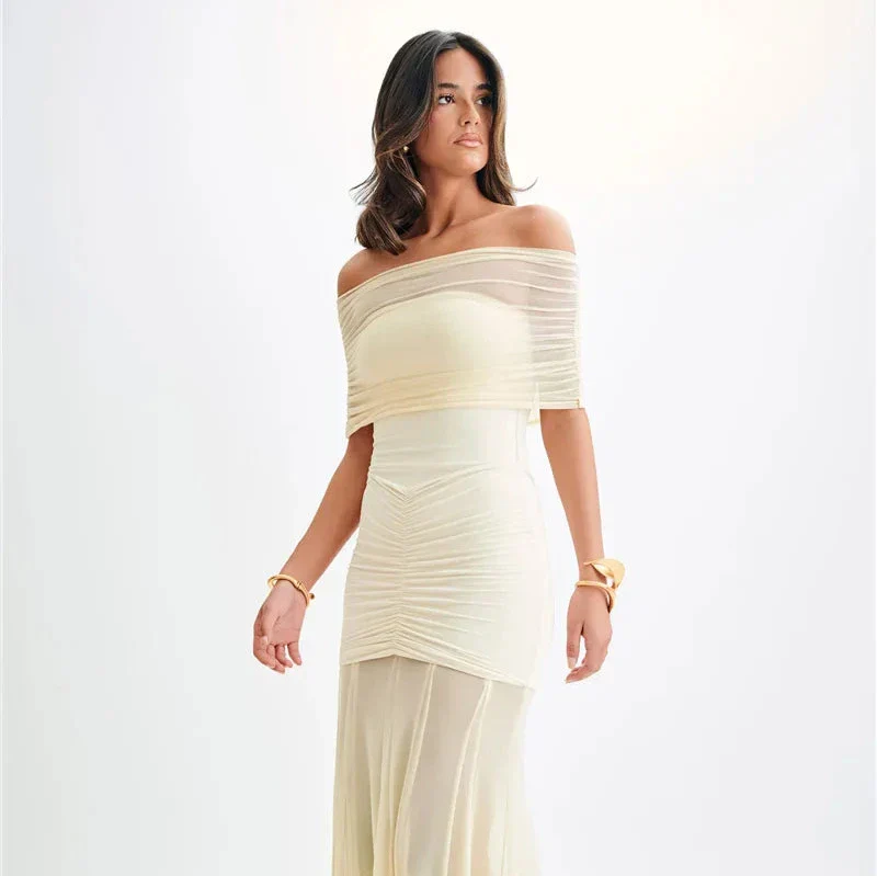 OFF SHOULDER Backless MAXI Dress - Image 6
