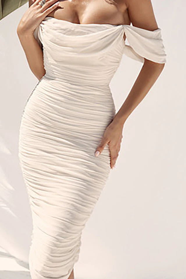 Off Shoulder Bodycon Dress - Image 7