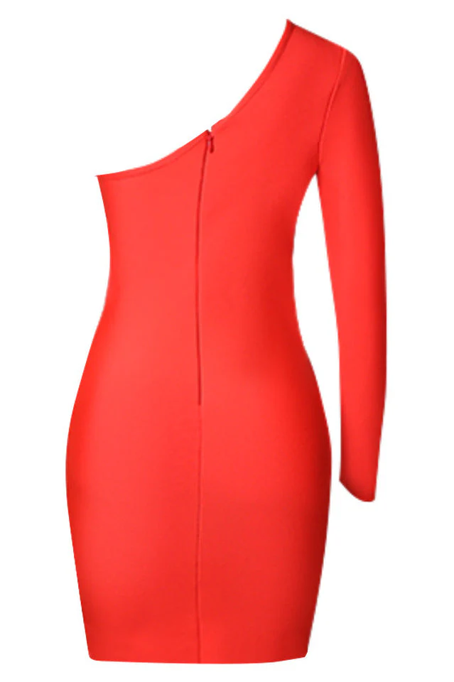 One Shoulder Cut Out Dress - Image 11