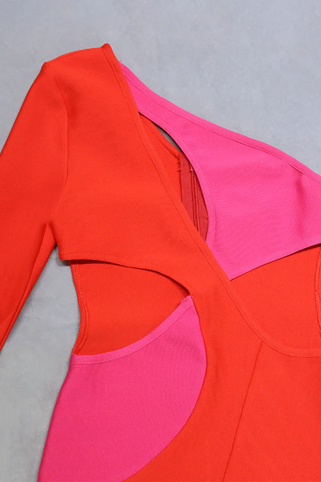 One Shoulder Cut Out Dress - Image 6