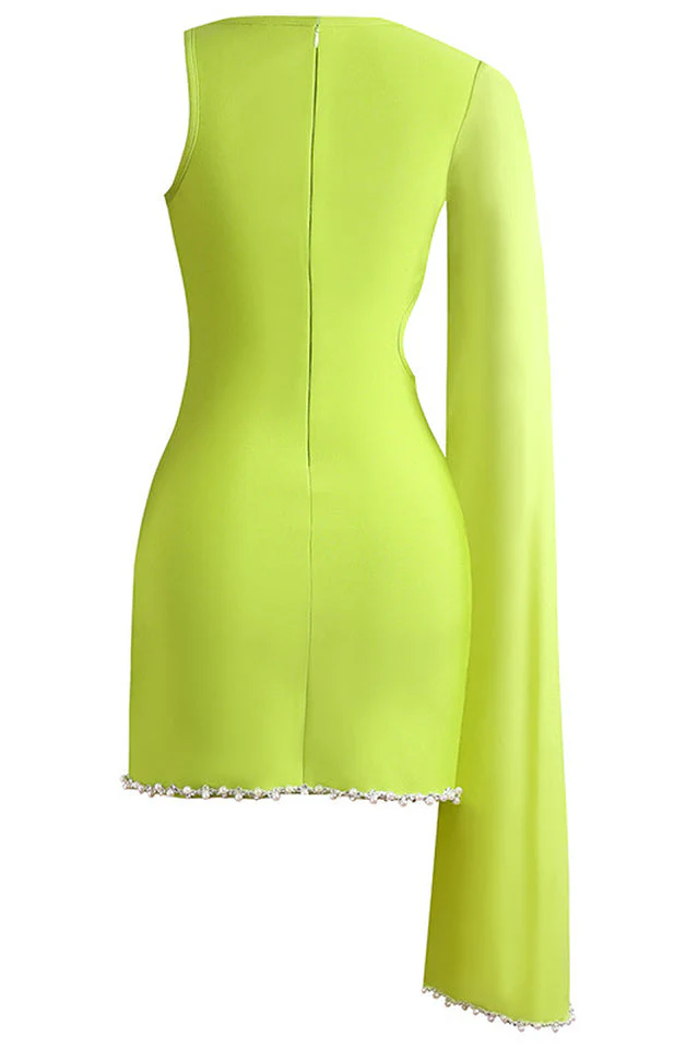 One Shoulder Cut Out Mini Dress - Image 7