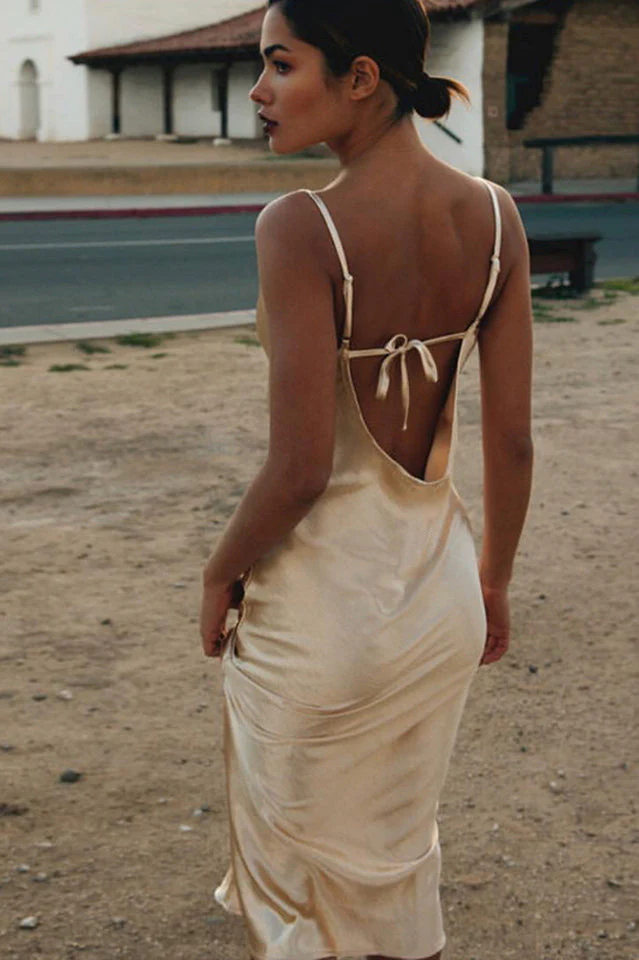 Open Back Elegant Bodycon Party Dress - Image 6