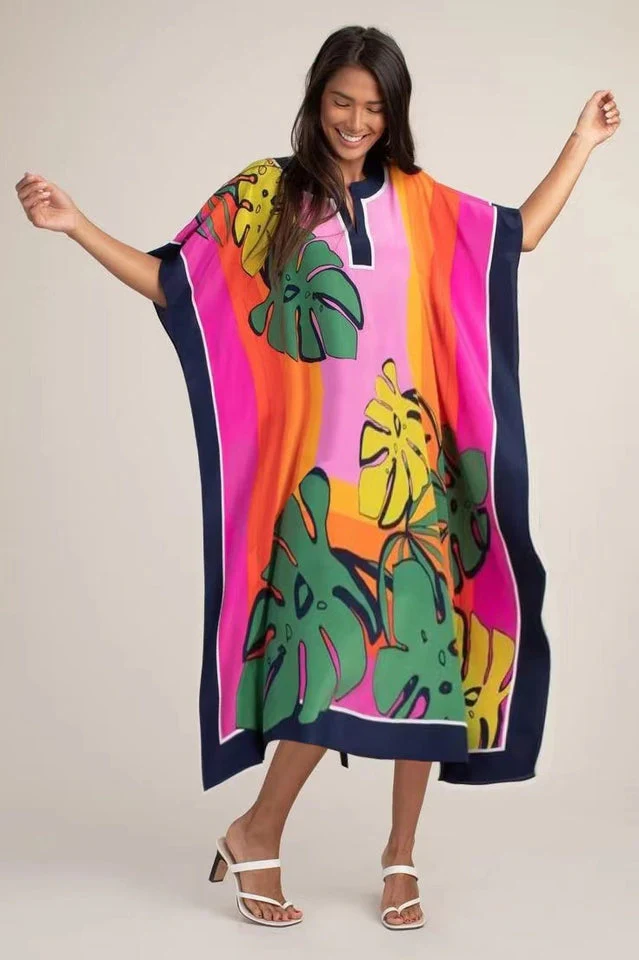 Oversize V-Neck Kaftan - Image 35