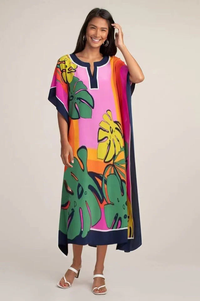 Oversize V-Neck Kaftan - Image 36