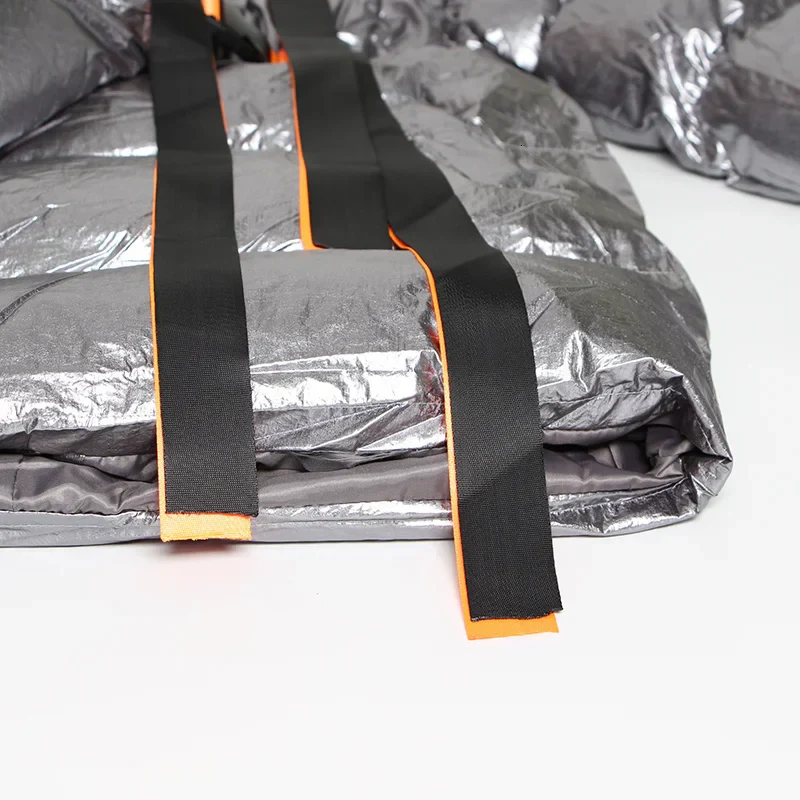 SILVER OVERSIZED Puffer Jacket with IRREGULAR HEM - Image 7