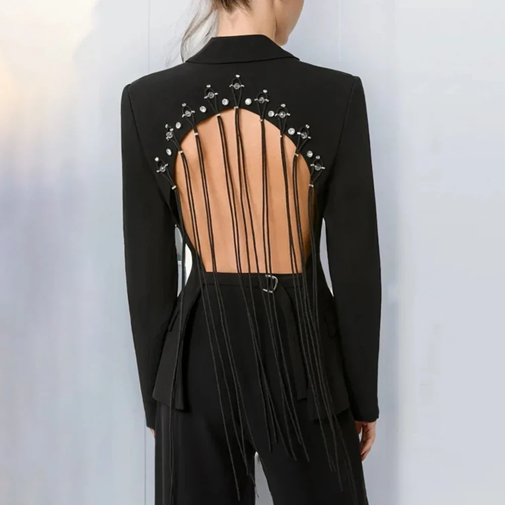 Backless Blazer with Laces - Image 7
