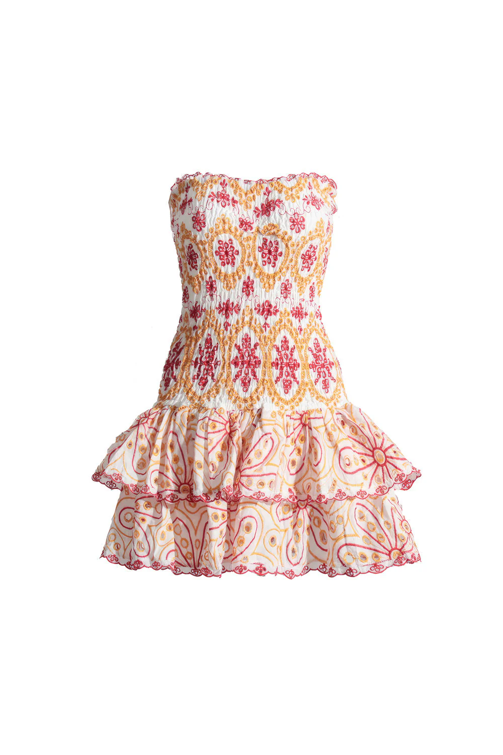 Patterned Elastic Mini Dress - Pink - Image 2