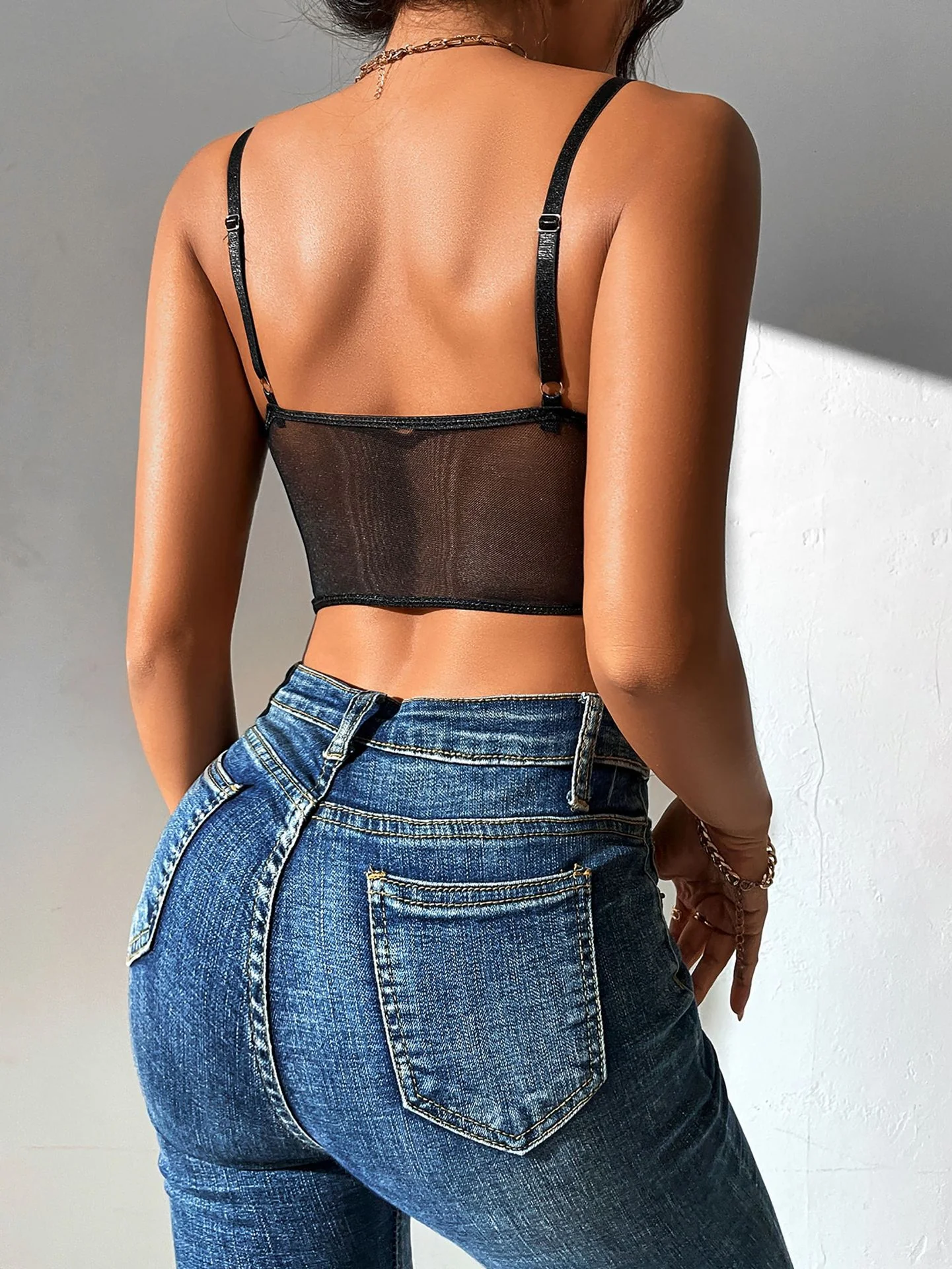 Patterned Lace Bralette - Image 7