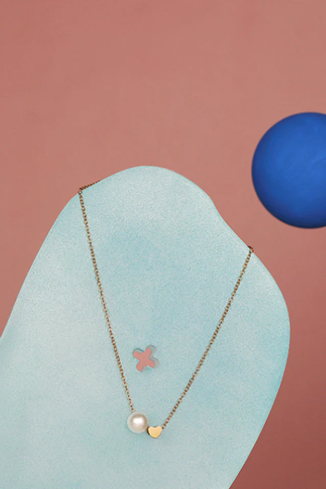 Pearl Sweet Heart Necklace - Image 3