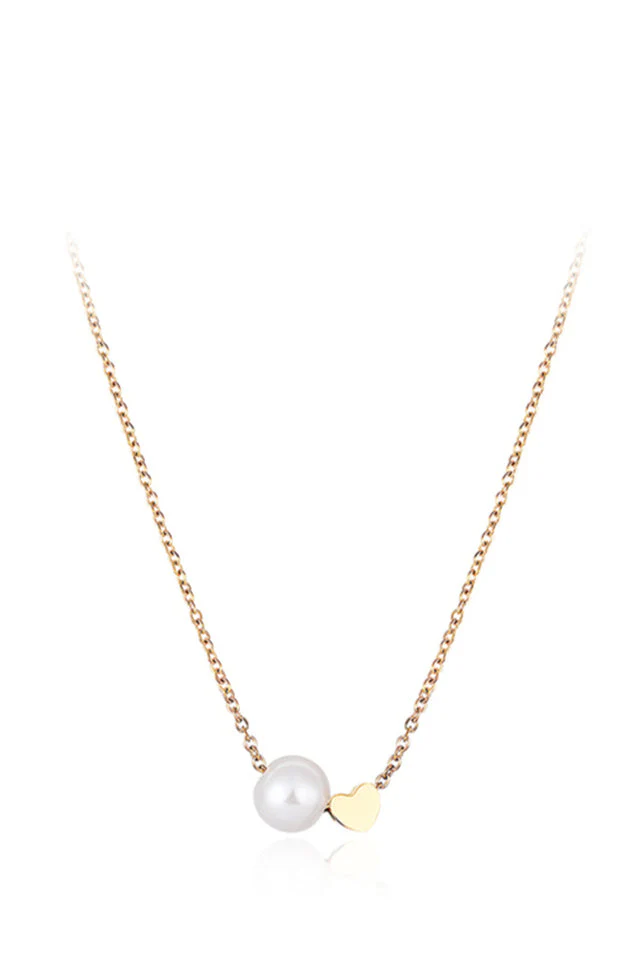 Pearl Sweet Heart Necklace - Image 4