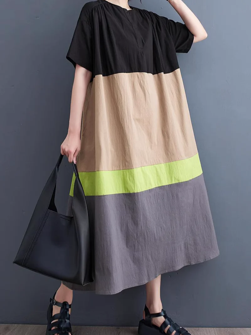 Perfect for Any Occasion Summer Loose Midi Dress - Image 3