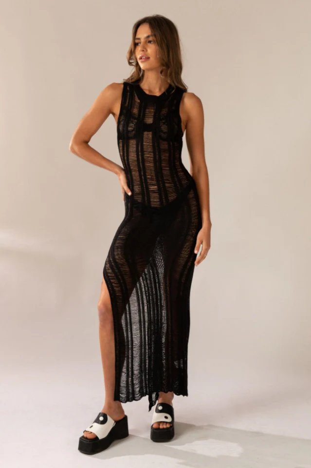 Perri Ladder Knit Maxi Dress - Image 7