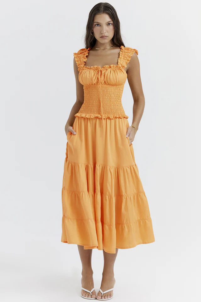Phaedra Orange Sundress - Image 2
