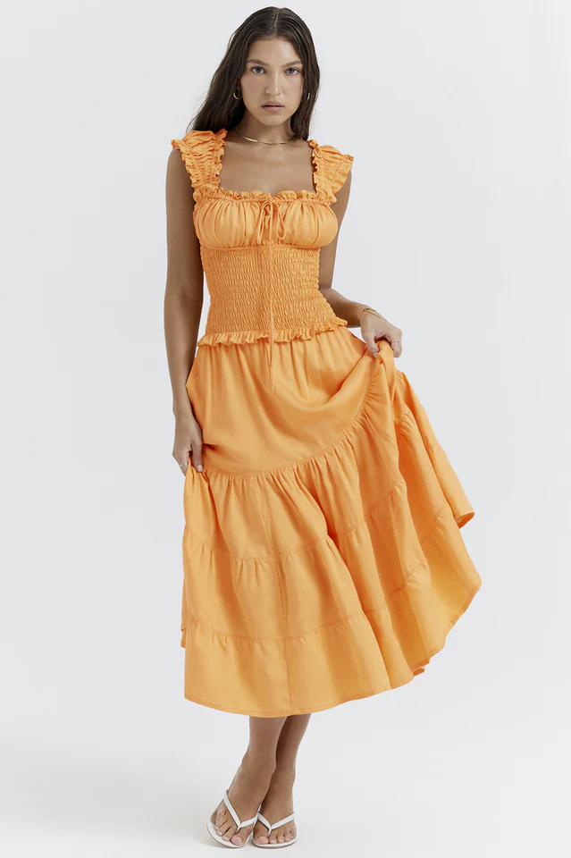 Phaedra Orange Sundress - Image 3
