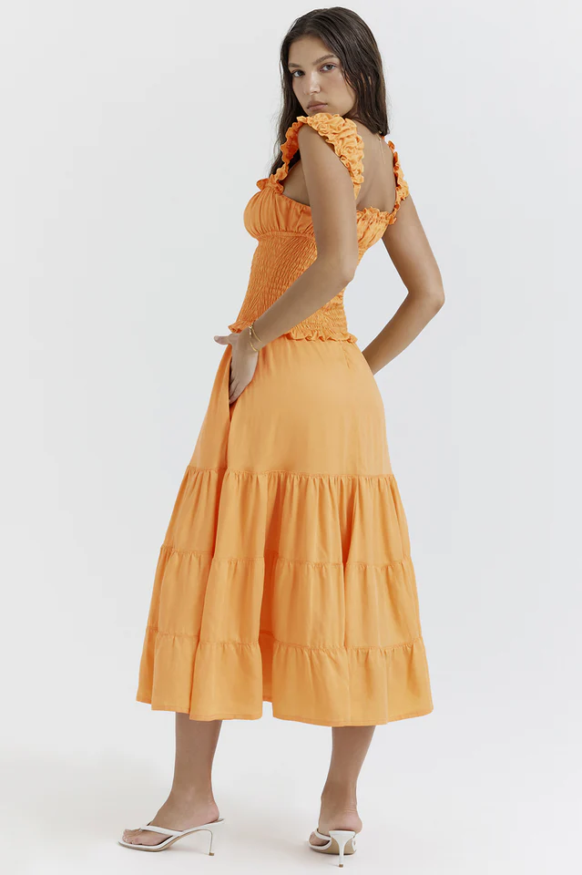 Phaedra Orange Sundress - Image 5