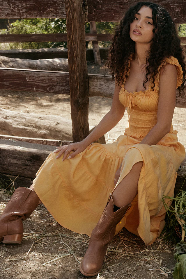 Phaedra Orange Sundress - Image 9