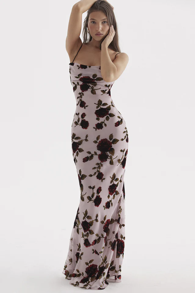Pink Devoured Craft Long Dress - Image 4
