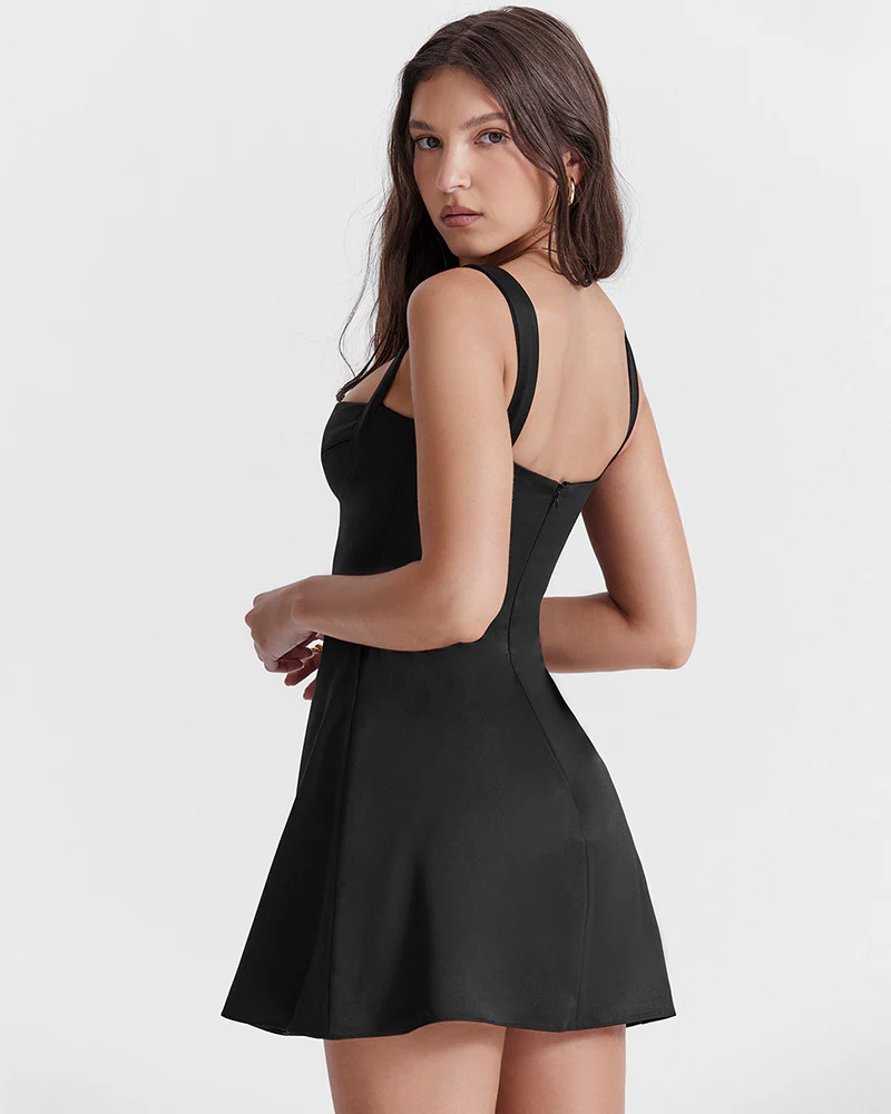 Pink Quartz Mini Dress - Black - Image 6