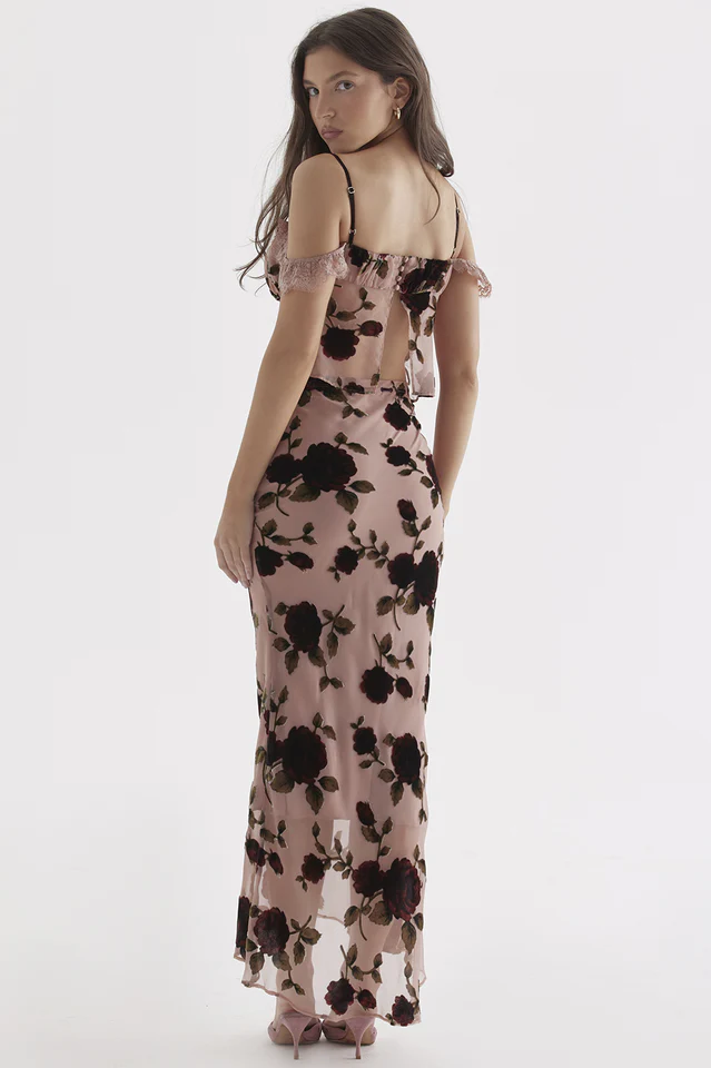 Pink Rose Dessert Top + Craft Skirt Set - Image 5