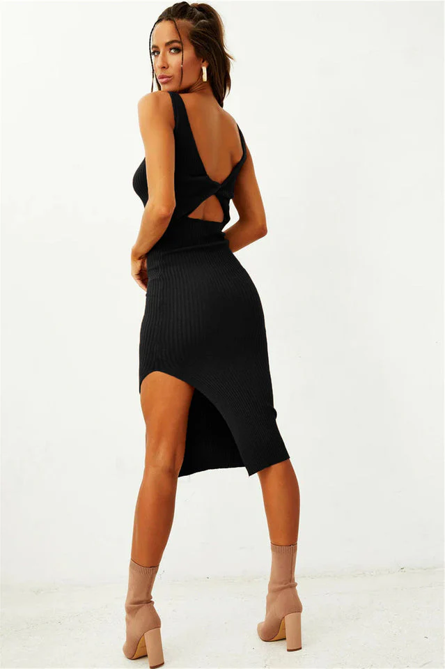 Pinko Open Front / Back Knitted Dress - Image 8