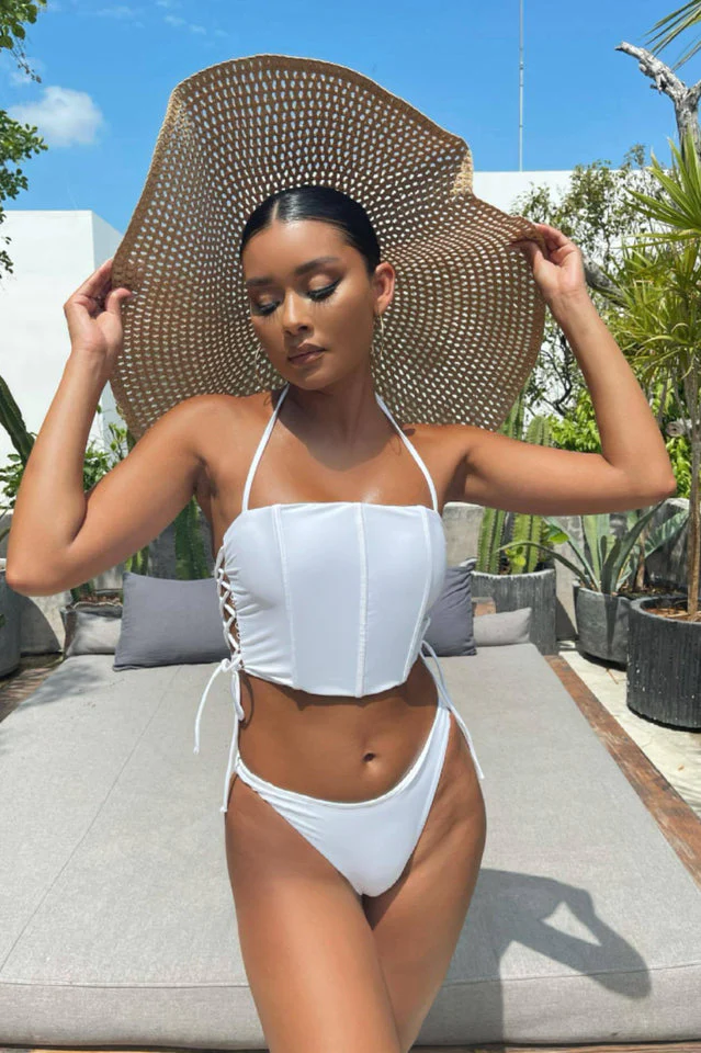 Plain Tankini 2 Piece Set - Image 4