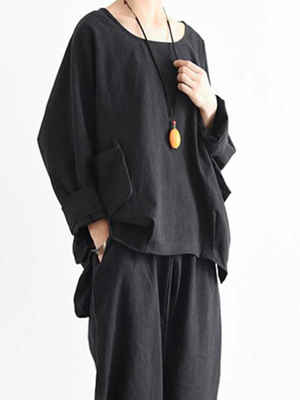 Dolman Sleeve Front Pocket Top - Image 3