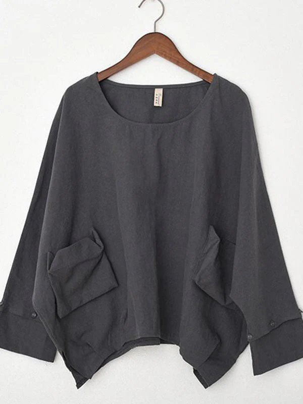 Dolman Sleeve Front Pocket Top - Image 6