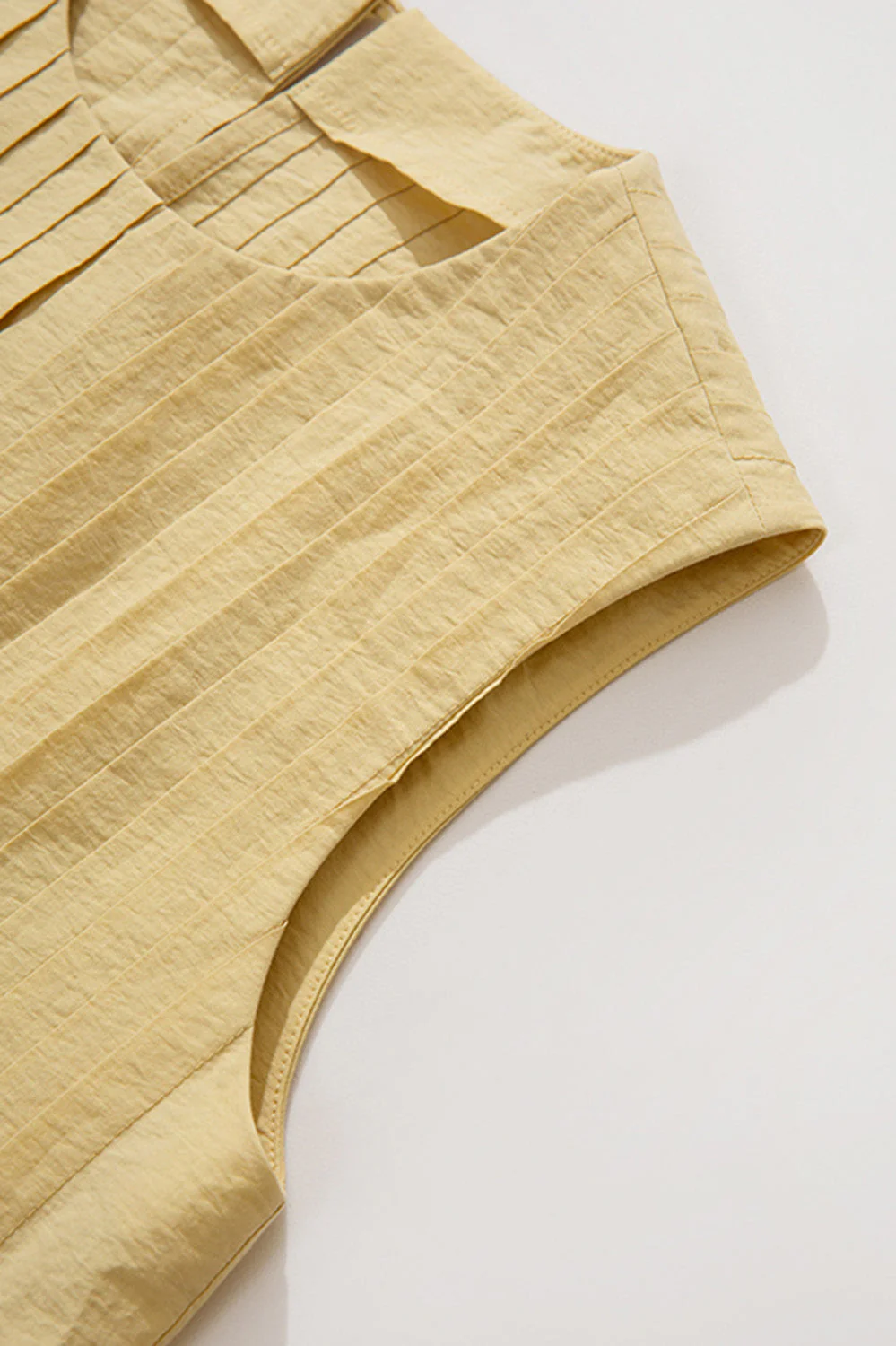 Pleated 2-Piece Set - YelLow - Image 4