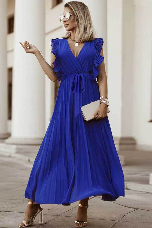Pleated Maxi Dress - Image 12