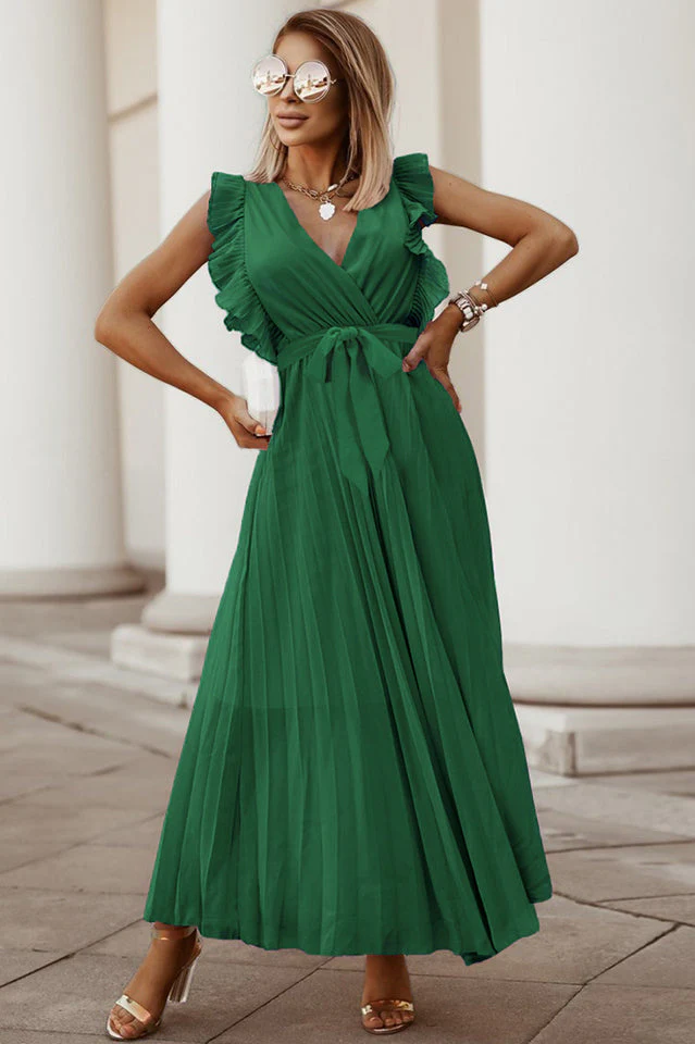 Pleated Maxi Dress - Image 3