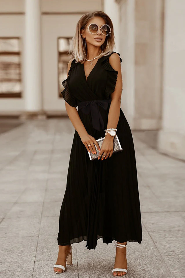 Pleated Maxi Dress - Image 7