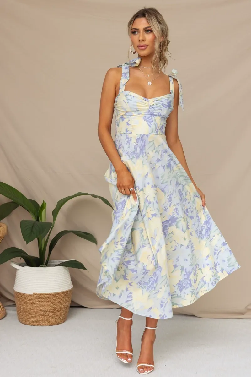 Printed Mid-Length Dress - Image 4