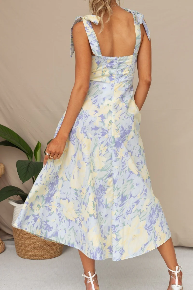 Printed Mid-Length Dress - Image 6