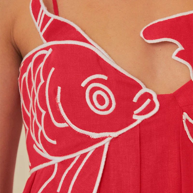RED SLING SleeveLESS MAXI Dress - Image 3