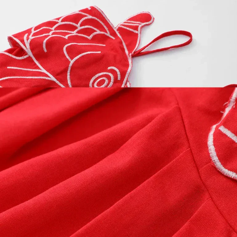 RED SLING SleeveLESS MAXI Dress - Image 8