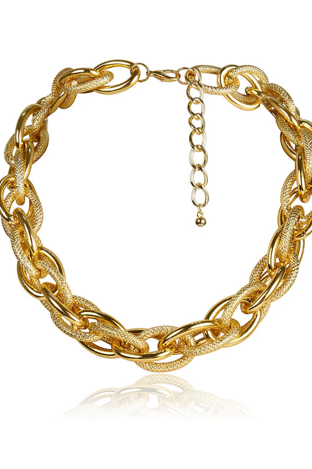 Punk Lock Choker Necklace - Image 3