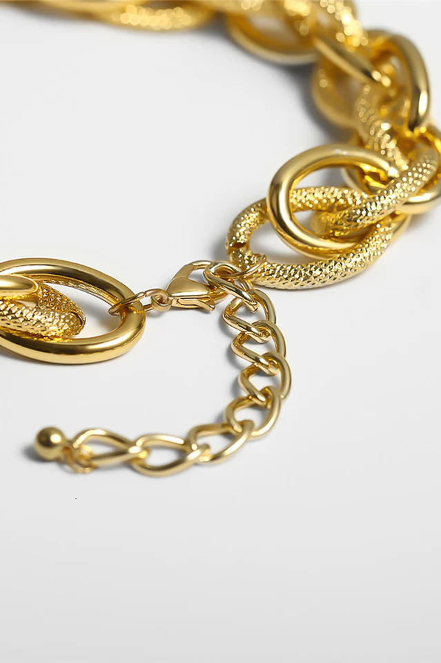 Punk Lock Choker Necklace - Image 4