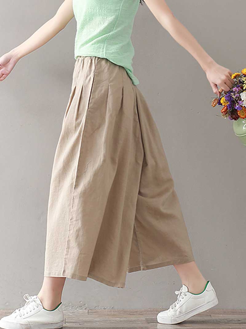 Puppy Love Cotton linen wide-leg Trousers - Image 10