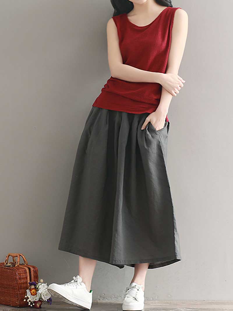 Puppy Love Cotton linen wide-leg Trousers - Image 16