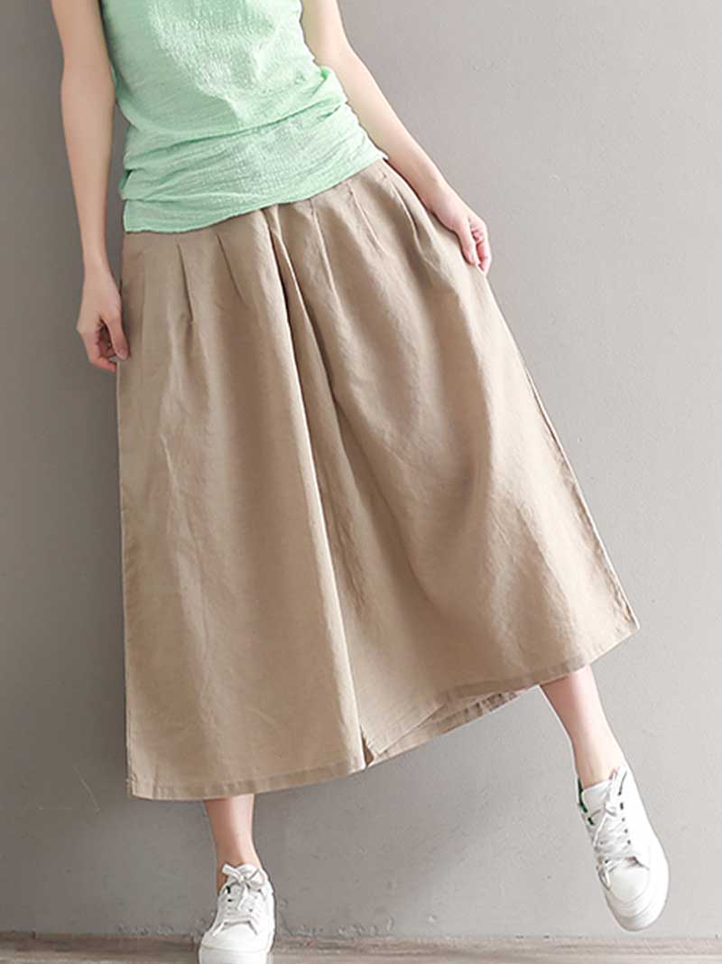 Puppy Love Cotton linen wide-leg Trousers - Image 17