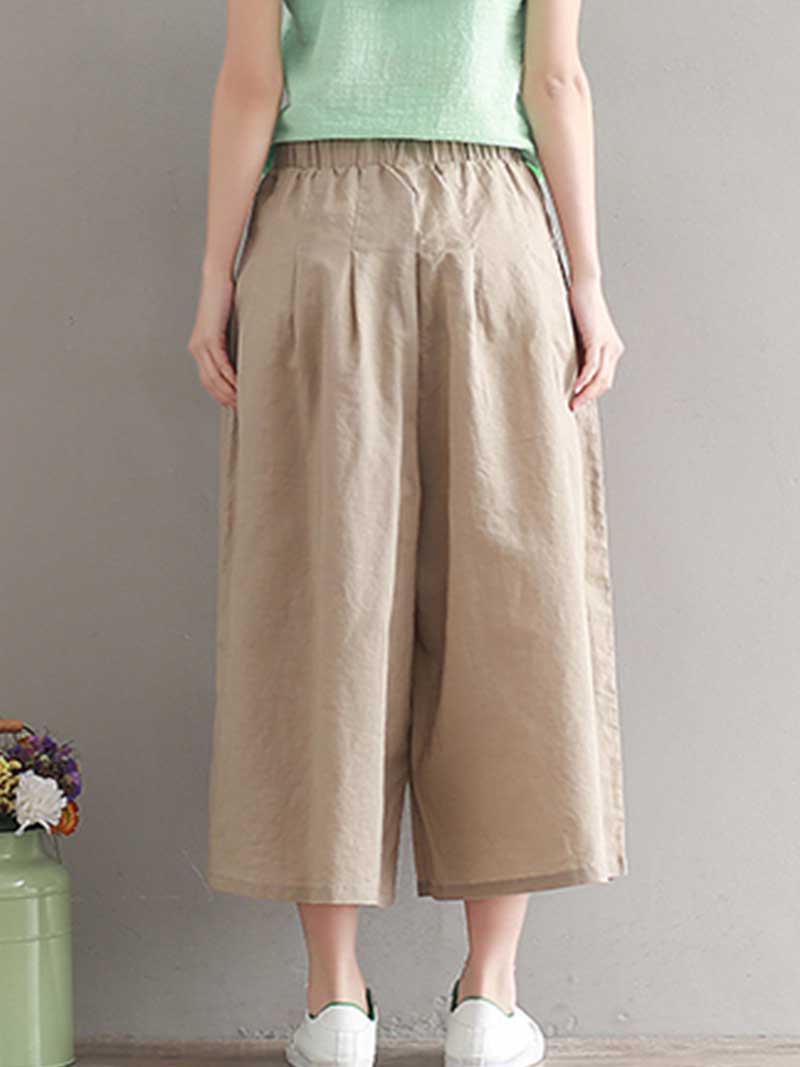Puppy Love Cotton linen wide-leg Trousers - Image 7