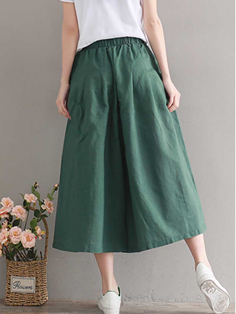 Puppy Love Cotton linen wide-leg Trousers - Image 8