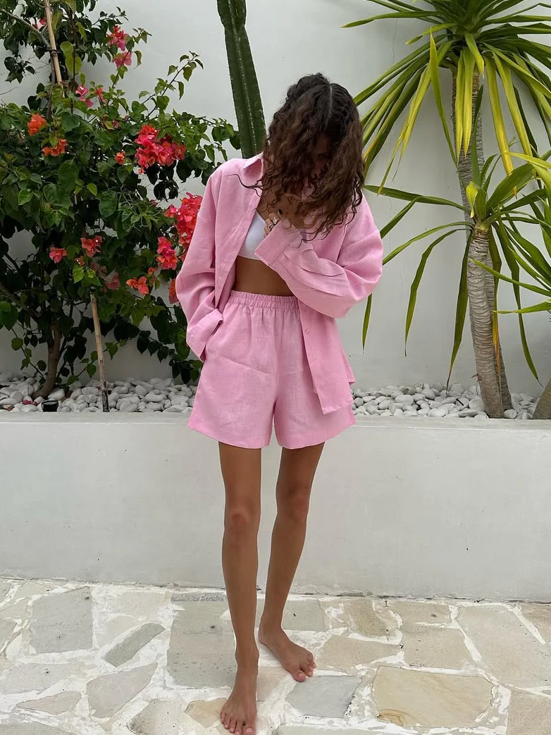 Pure Cotton Basic Shorts Set - Image 7