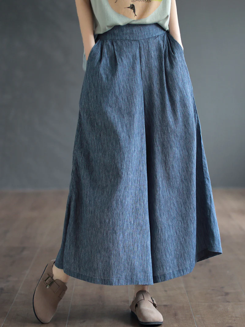 Pure Soul Cotton Loose Bottom Pants - Image 5