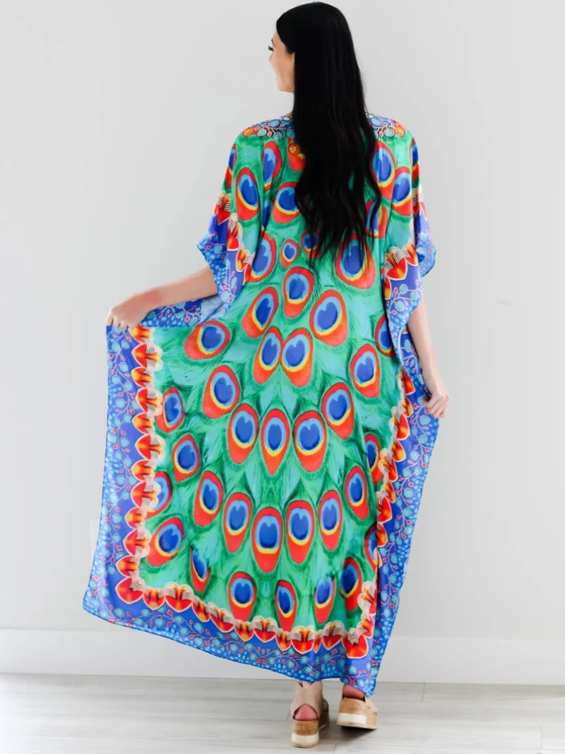 Pure Soul Polyester V-neck Kaftan Dress - Image 3