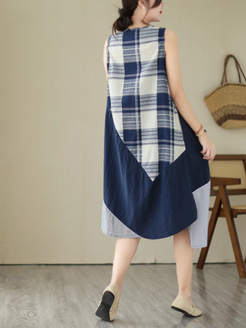 Pure Soul V-neck Middle Waist Midi Dress - Image 2