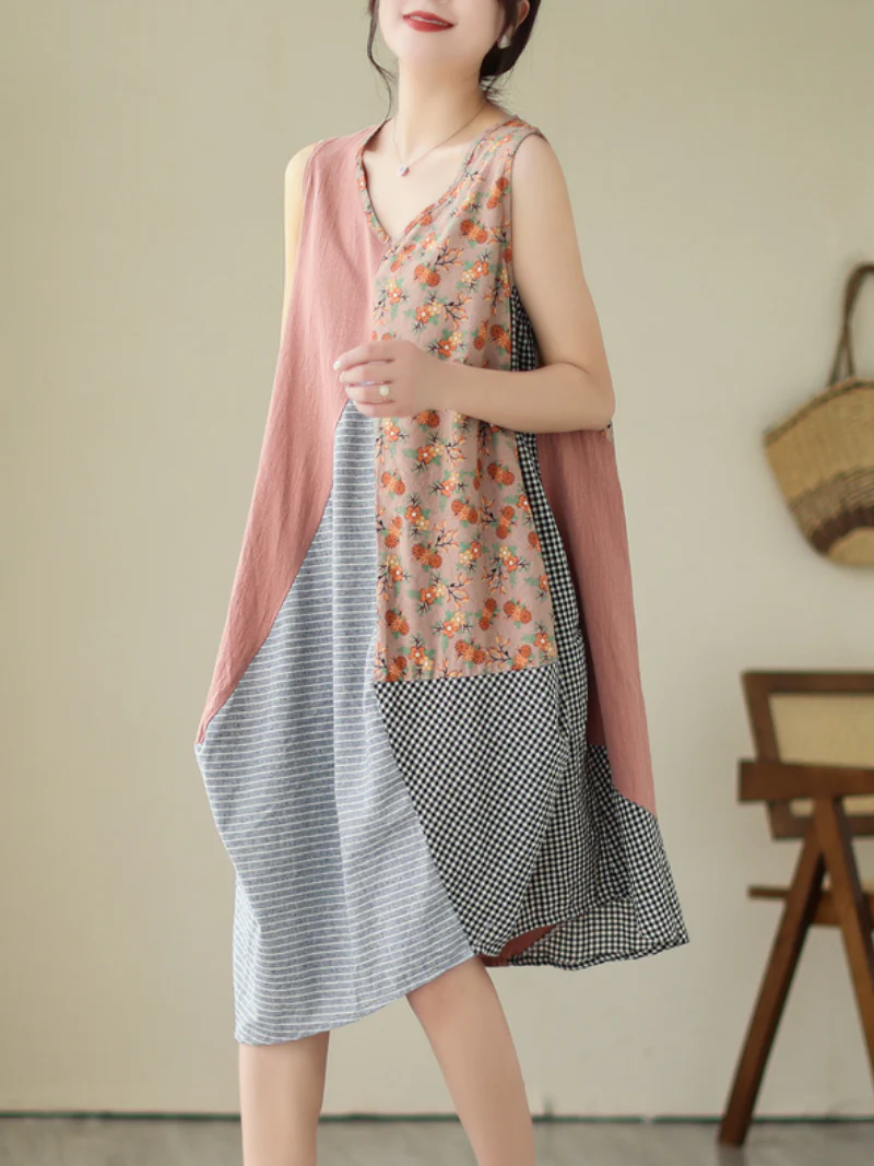 Pure Soul V-neck Middle Waist Midi Dress - Image 3