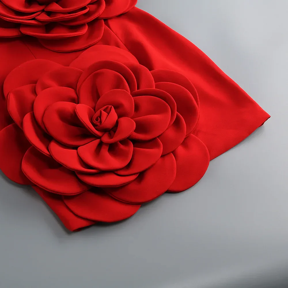 RAMY PATCHWORK decorated with FLowER Mini Dress - Image 10