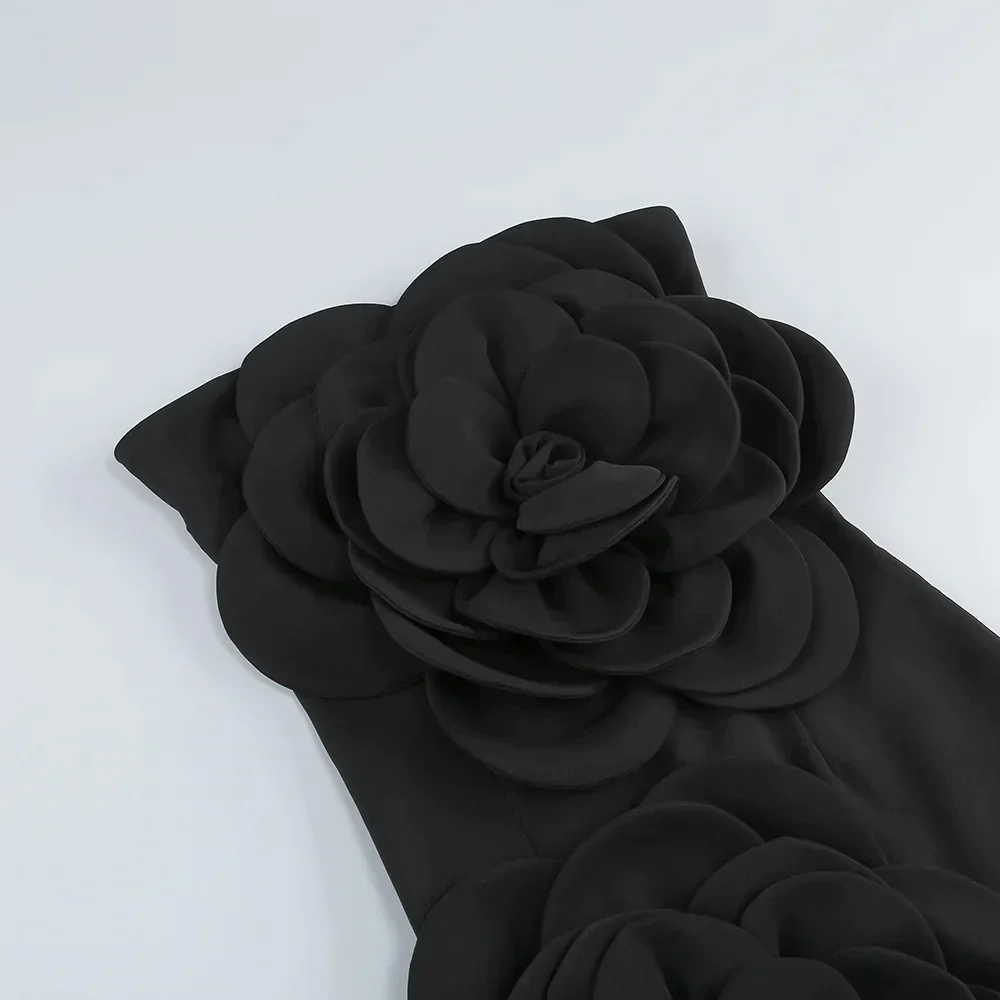 RAMY PATCHWORK decorated with FLowER Mini Dress - Image 16